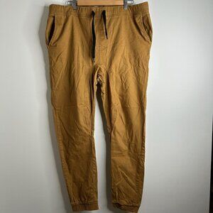 Southpole Pants Mens 3XL Khaki Flex The Movement Chino Jogger Elastic Cuff Twill